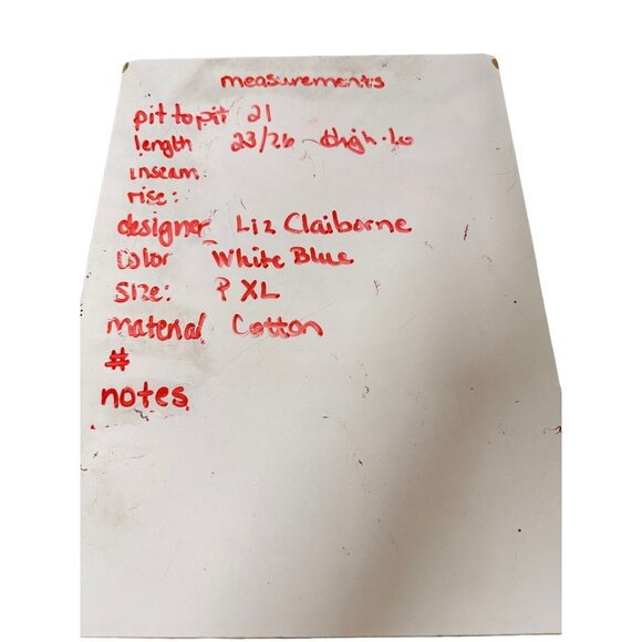 🍒 2/$20 🍒 Liz Claiborne Hi-Lo Blue and White Striped Cotton Tank sz PXL - Picture 6 of 6